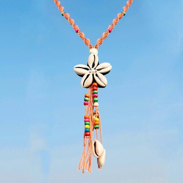 pendant necklaces n5531 zwpon boho rainbow wooded beads tassel necklace tropical cowry shell flower pattern rope chain, Silver
pendant necklaces n5531 zwpon boho rainbow wooded beads tassel necklace tropical cowry shell flower pattern rope chain, Silver