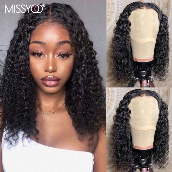 lace wigs deep curly brazilian human hair wig 4x4 closure natural col short bob pre plucked 13x1 t part for black women, Black;brown
lace wigs deep curly brazilian human hair wig 4x4 closure natural col short bob pre plucked 13x1 t part for black women, Black;brown