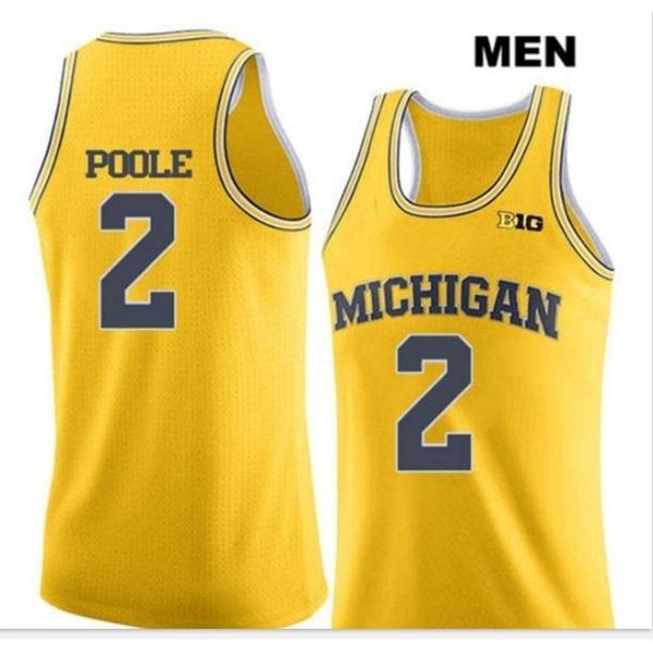 men michigan wolverines poole #2 college real embroidery jersey size s-6xl or custom any name or number jersey, Black
men michigan wolverines poole #2 college real embroidery jersey size s-6xl or custom any name or number jersey, Black