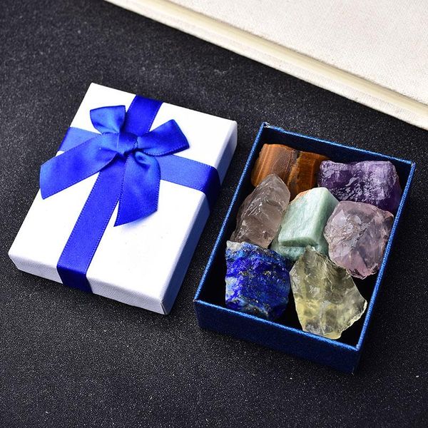 decorative objects & figurines 7pcs/set natural stone crystal gemstone chakras healing quartz mineral ornaments home decoration gifts box fo
decorative objects & figurines 7pcs/set natural stone crystal gemstone chakras healing quartz mineral ornaments home decoration gifts box fo