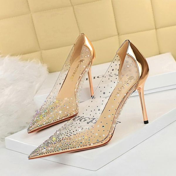 dress shoes pvc transparent 10cm heels women pumps sparkle rhinestones high party stiletto, Black
dress shoes pvc transparent 10cm heels women pumps sparkle rhinestones high party stiletto, Black