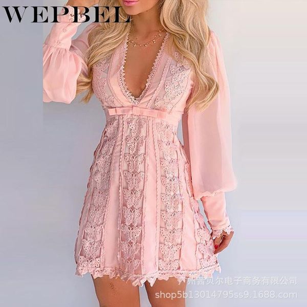 ethnic clothing wepbel spring fashion puff sleeve bow high waist slim v-neck dress women's solid color lace mesh, Red
ethnic clothing wepbel spring fashion puff sleeve bow high waist slim v-neck dress women's solid color lace mesh, Red