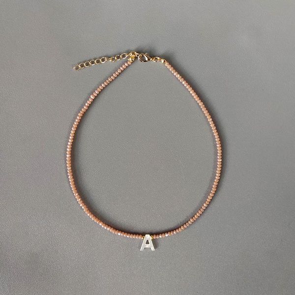 chokers hand-made crystal beads shell letter necklace variety of colors personalized custom jewelry gifts for women, Golden;silver
chokers hand-made crystal beads shell letter necklace variety of colors personalized custom jewelry gifts for women, Golden;silver
