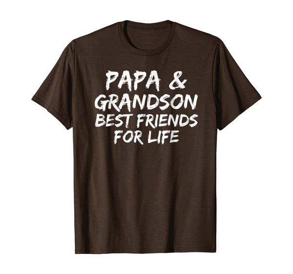 Father's Day Gift Shirt from Grandson Fun Matching Shirts, White;black