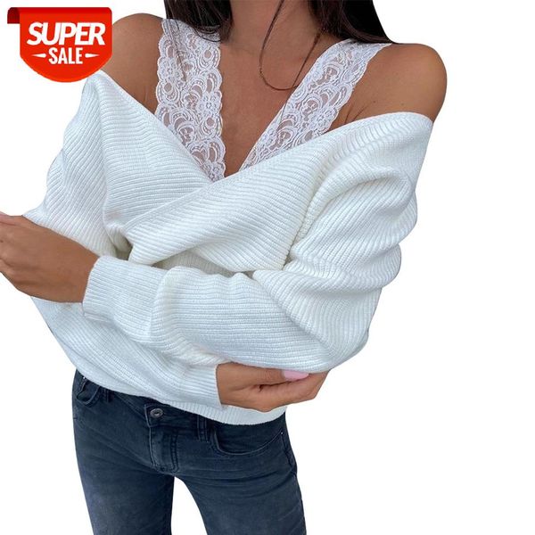 t-shirt women lace strap patchwork off shoulder short new spring autumn casual long sleeve solid loose street pullover #dk8x, White
t-shirt women lace strap patchwork off shoulder short new spring autumn casual long sleeve solid loose street pullover #dk8x, White