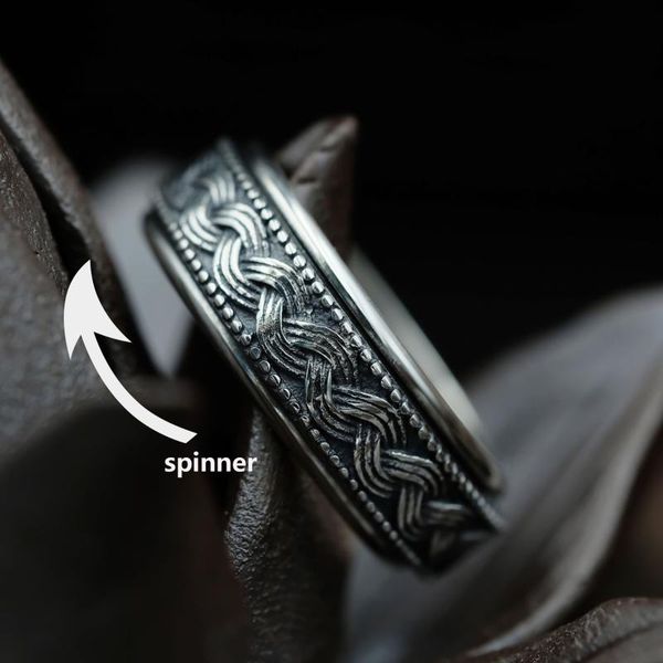 cluster rings 925 sterling silver for man tibetan outside rotatable wave s925 turn rotate ring, Golden;silver
cluster rings 925 sterling silver for man tibetan outside rotatable wave s925 turn rotate ring, Golden;silver