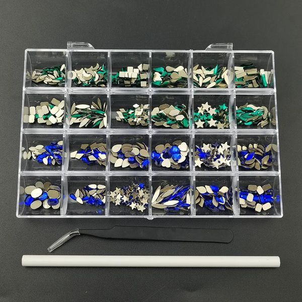 nail art decorations rhinestone set 480pcs/box mix blue green crystal diamond gold bottom glass stones for decoration, Silver;gold
nail art decorations rhinestone set 480pcs/box mix blue green crystal diamond gold bottom glass stones for decoration, Silver;gold