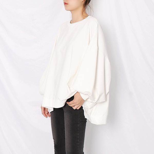 White Casual Sweatshirt For Women O Neck Batwing Sleeve Loose Should Sweatshirts Female 2021 Fall Fashion New Tide, Black
White Casual Sweatshirt For Women O Neck Batwing Sleeve Loose Should Sweatshirts Female 2021 Fall Fashion New Tide, Black