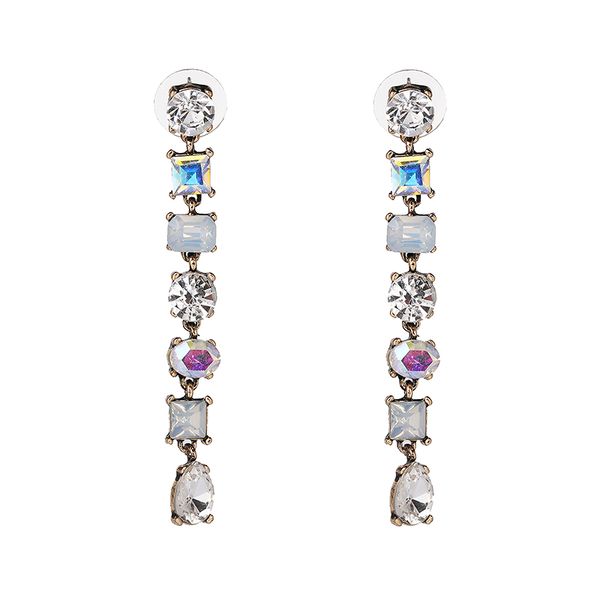 fashion elegant bridal brinco jewelry crystal drop earring long earrings for women wedding accessories pendientes, Silver
fashion elegant bridal brinco jewelry crystal drop earring long earrings for women wedding accessories pendientes, Silver