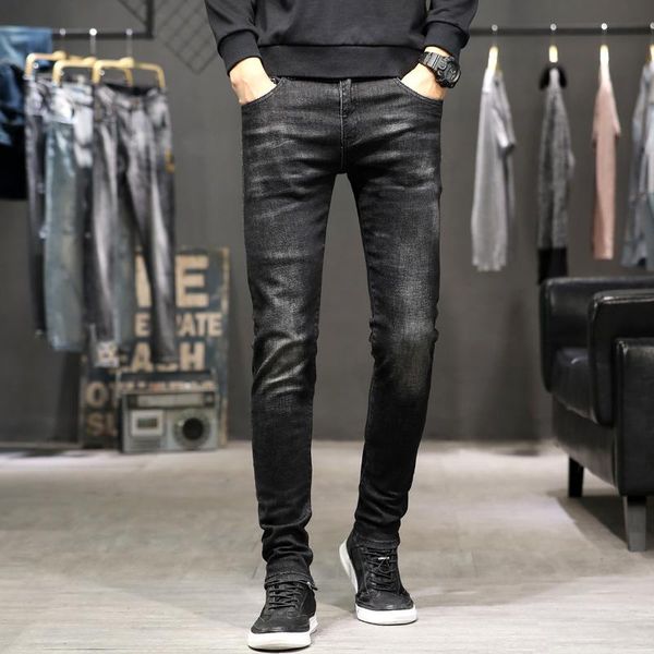 men's jeans spring korean casual slim leggings wear resistant pants fashion brand, Blue
men's jeans spring korean casual slim leggings wear resistant pants fashion brand, Blue
