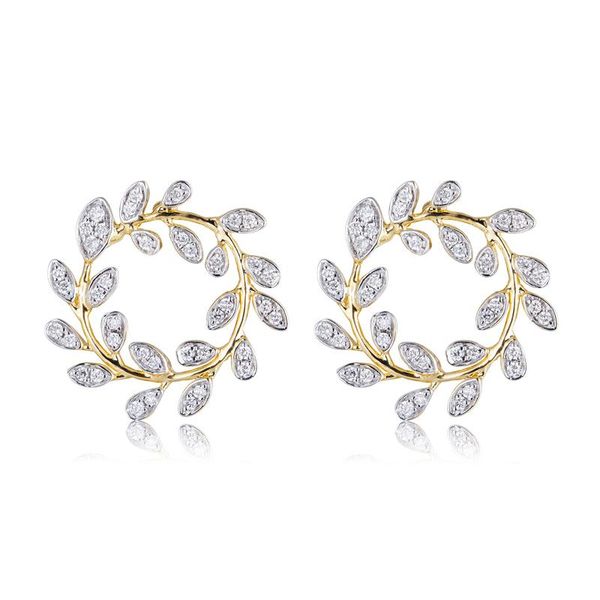 other edi olive branch stud earrings 14k yellow gold white 0.2cttw natural diamond for women peace symbol jewelry gift, Golden;silver
other edi olive branch stud earrings 14k yellow gold white 0.2cttw natural diamond for women peace symbol jewelry gift, Golden;silver