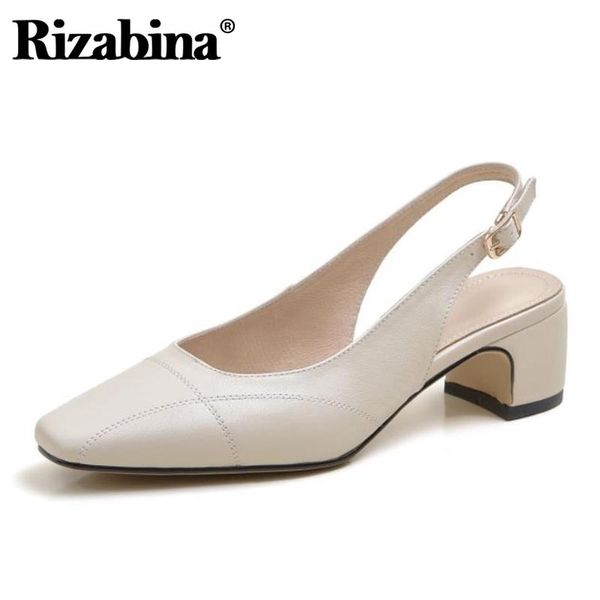 sandals rizabina women real leather square toe spring shoes fashion party office ladies footwear size 34-39, Black
sandals rizabina women real leather square toe spring shoes fashion party office ladies footwear size 34-39, Black
