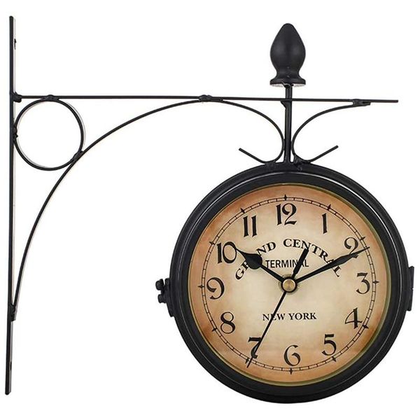 retro wall clock double-sided european antique style creative classic wall hanging clocks wrought iron clock
retro wall clock double-sided european antique style creative classic wall hanging clocks wrought iron clock