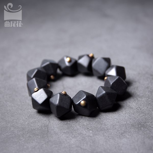 song tail flower black sandalwood hand string male japan and south korea personality couple jewelry style geometric fashion bracelet female, Golden;silver
song tail flower black sandalwood hand string male japan and south korea personality couple jewelry style geometric fashion bracelet female, Golden;silver