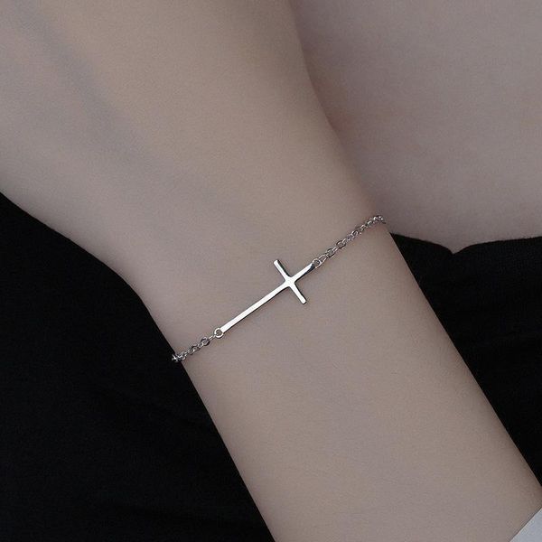charm bracelets ihues fashion jesus cross bracelet female korean geometric jewelry simple accessories for girlfriend gift, Golden;silver
charm bracelets ihues fashion jesus cross bracelet female korean geometric jewelry simple accessories for girlfriend gift, Golden;silver