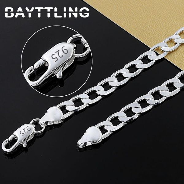 chains bayttling 925 sterling silver 16/18/20/22/24 inch 8mm flat sideways figaro chain necklace for woman man fashion wedding jewelry
chains bayttling 925 sterling silver 16/18/20/22/24 inch 8mm flat sideways figaro chain necklace for woman man fashion wedding jewelry