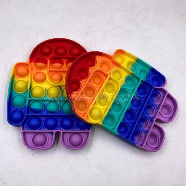 new arrival rainbow among us pop it fidget toy sensory push pop bubble fidget autism anxiety stress reliever for students office workers
new arrival rainbow among us pop it fidget toy sensory push pop bubble fidget autism anxiety stress reliever for students office workers