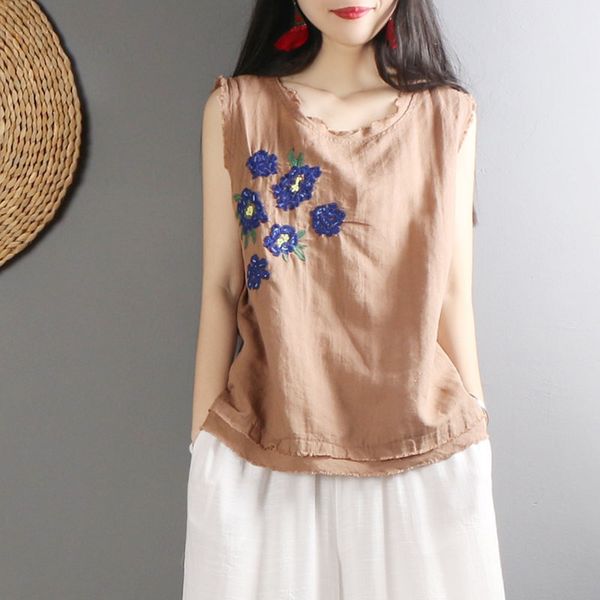 new chinese fashion style 2021 summer ladies chinese women embroidery shirts casual cotton linen sleeveless blouses 12422, Red
new chinese fashion style 2021 summer ladies chinese women embroidery shirts casual cotton linen sleeveless blouses 12422, Red