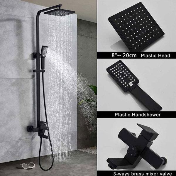 bathroom shower sets rainfall faucet matte black bath bathtub wall mounted mixer tap set
bathroom shower sets rainfall faucet matte black bath bathtub wall mounted mixer tap set