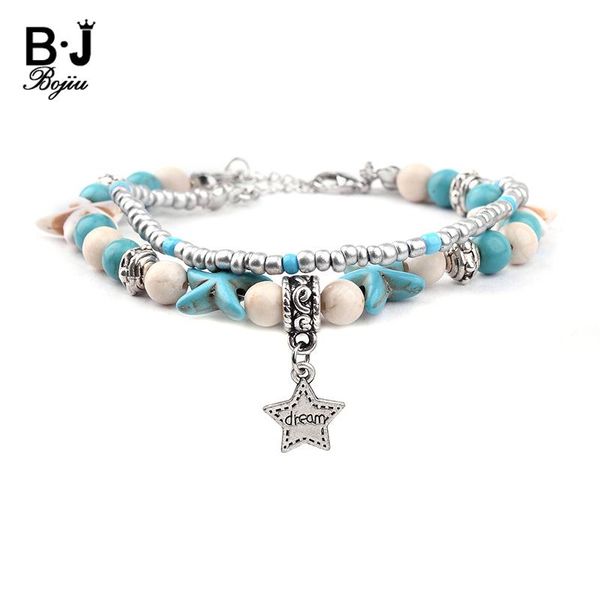 charm bracelets bojiu european style natural stone for women plastic seastar tiny gray bead dream star bracelet femme gift bc238, Golden;silver
charm bracelets bojiu european style natural stone for women plastic seastar tiny gray bead dream star bracelet femme gift bc238, Golden;silver