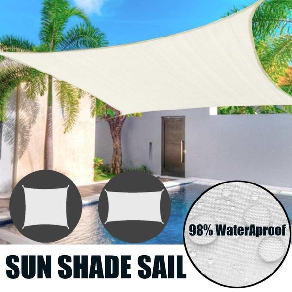 shade 300d waterproof sun-shelter sun sail outdoor garden terrace canopy swimming yard beach car awning white 
shade 300d waterproof sun-shelter sun sail outdoor garden terrace canopy swimming yard beach car awning white