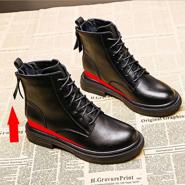boots women's leather back zipper short women plush autumn / winter 2021 black fashion thick heel heighten
boots women's leather back zipper short women plush autumn / winter 2021 black fashion thick heel heighten