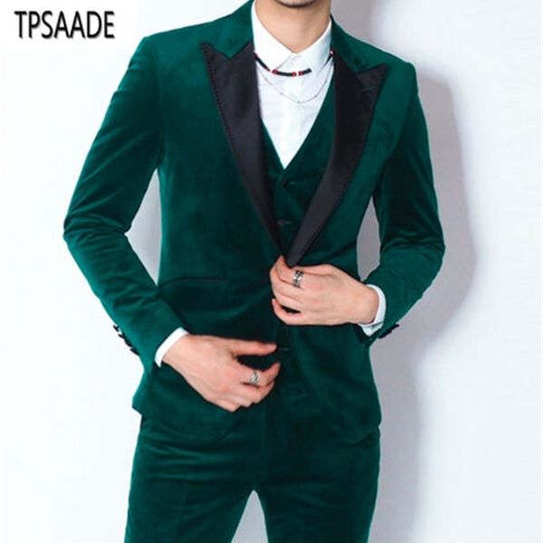 men's suits & blazers tpsaaa in the green velvet suit of wedding men -3 piece (jacket + vest pants vest) groom tuxedo custom men's, White;black
men's suits & blazers tpsaaa in the green velvet suit of wedding men -3 piece (jacket + vest pants vest) groom tuxedo custom men's, White;black