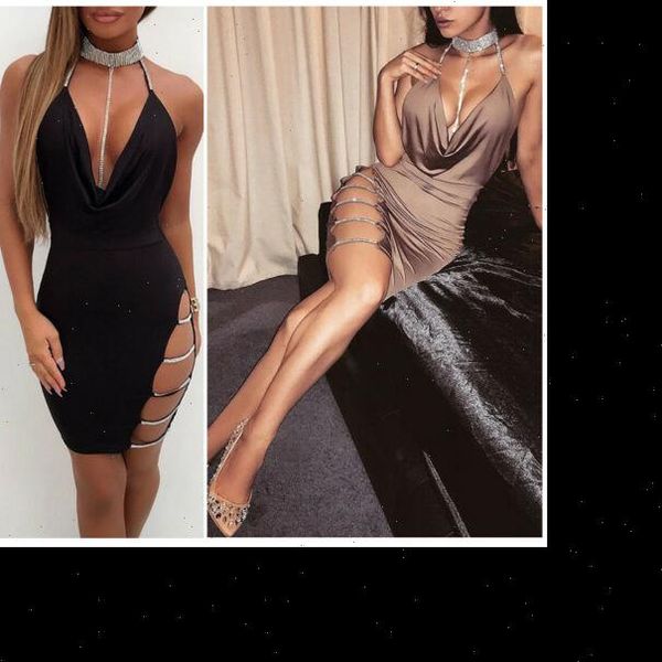 2021 new womens bandage bodycon evening party v neck club short mini dress, Black;gray
2021 new womens bandage bodycon evening party v neck club short mini dress, Black;gray