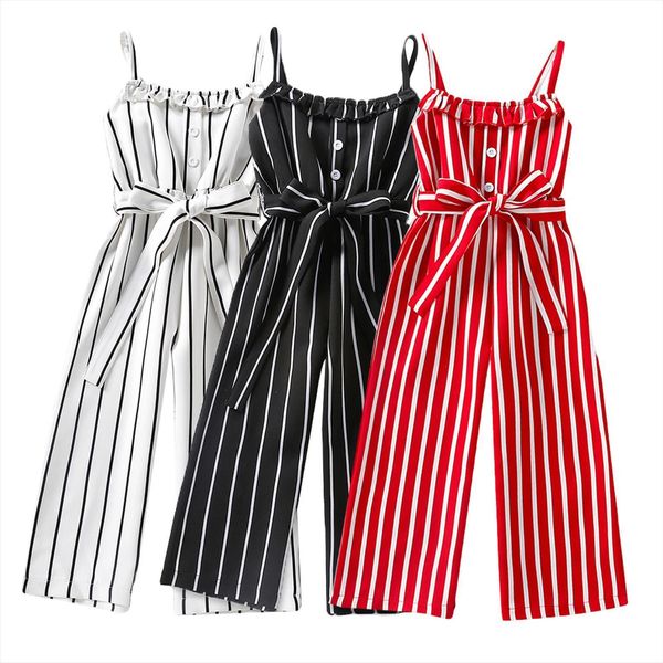 kids girls fashion sleeveless striped jumpsuit summer stylish for children, Blue
kids girls fashion sleeveless striped jumpsuit summer stylish for children, Blue
