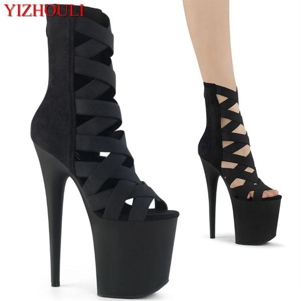 boots cross-lacing upper 20 cm suede shoes, 8 inch model stiletto heels, zipper opening, night club pole dancing ankle, Black
boots cross-lacing upper 20 cm suede shoes, 8 inch model stiletto heels, zipper opening, night club pole dancing ankle, Black