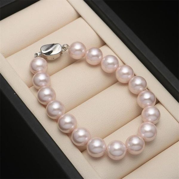 beaded, strands sell round beads pink bracelets fashion natural shell pearl for men women jewelry gifts 8 10mm, Black
beaded, strands sell round beads pink bracelets fashion natural shell pearl for men women jewelry gifts 8 10mm, Black