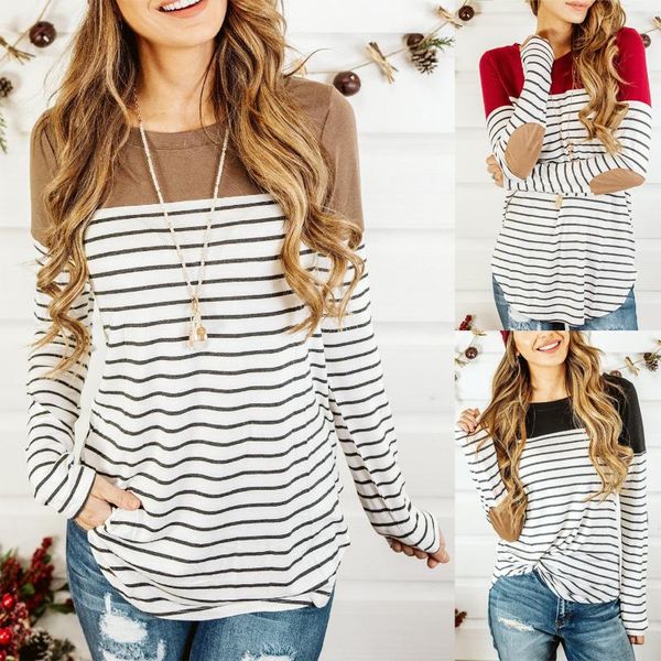 women's blouses & shirts 2021 lactation mom long sleeves o-neck stripe printing t-shirts female casual loose pullover top, White
women's blouses & shirts 2021 lactation mom long sleeves o-neck stripe printing t-shirts female casual loose pullover top, White