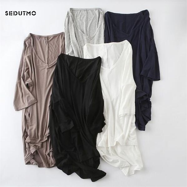 sedutmo summer 100% cotton t shirt women harajuku bamboo batwing sleeve modal oversize shirts casual tee ed271 210315, White
sedutmo summer 100% cotton t shirt women harajuku bamboo batwing sleeve modal oversize shirts casual tee ed271 210315, White