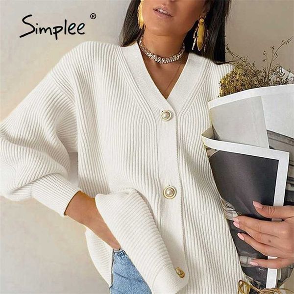 casual v-neck knitted cardigan women autumn winter lantern sleeve button female fashion ladies oversize sweater 211007, White;black
casual v-neck knitted cardigan women autumn winter lantern sleeve button female fashion ladies oversize sweater 211007, White;black