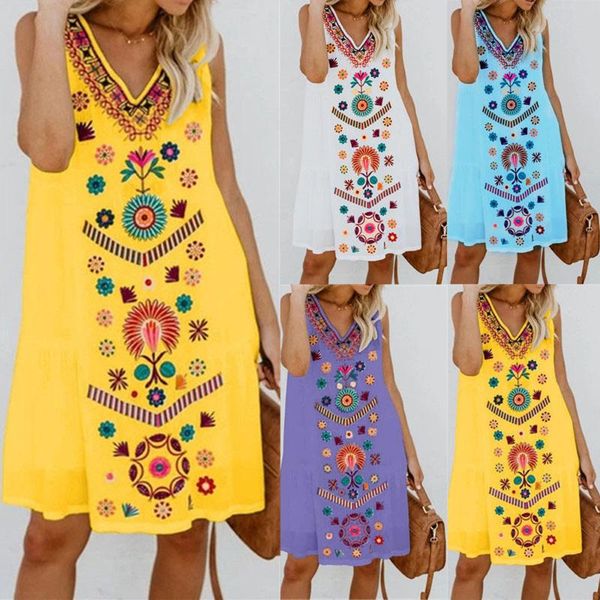casual dresses women summer sleeveless dress 2021 vintage fashion v-neck flower pattern printed party beach vacation sundress s-5xl, Black;gray
casual dresses women summer sleeveless dress 2021 vintage fashion v-neck flower pattern printed party beach vacation sundress s-5xl, Black;gray