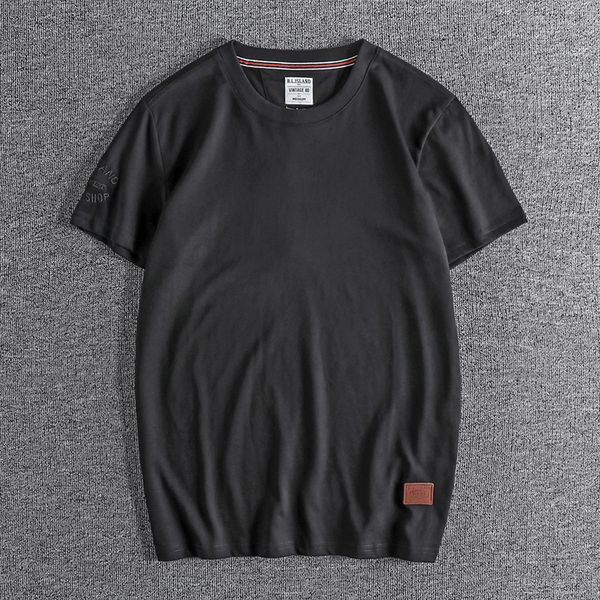embroidered cotton sleeves british simple basic summer men's round neck short sleeve t-shirt fashion designer 0865 ktoi, White;black
embroidered cotton sleeves british simple basic summer men's round neck short sleeve t-shirt fashion designer 0865 ktoi, White;black