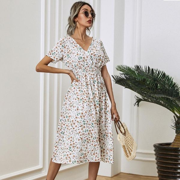 casual dresses summer white floral print chiffon short-sleeved beach dress 2021 v-neck a-line ladies midi daily, Black;gray
casual dresses summer white floral print chiffon short-sleeved beach dress 2021 v-neck a-line ladies midi daily, Black;gray