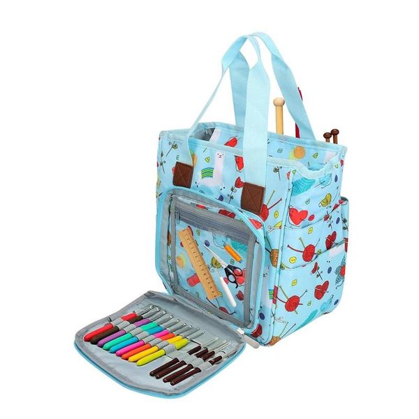 storage bags knitting bag yarn with plenty space and compartments, portable crochet project tote for
storage bags knitting bag yarn with plenty space and compartments, portable crochet project tote for