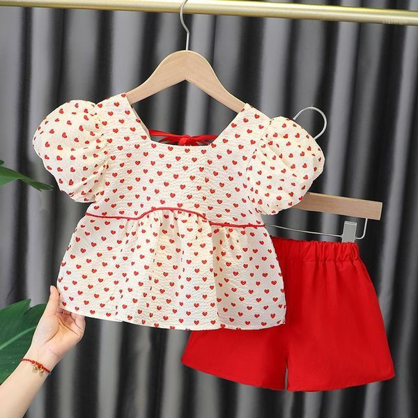 summer 1 2 3 4 years old girl clothes fashion sweet love pattern dots puff lantern sleeveelastic pants children 2-piece set clothing sets, White
summer 1 2 3 4 years old girl clothes fashion sweet love pattern dots puff lantern sleeveelastic pants children 2-piece set clothing sets, White