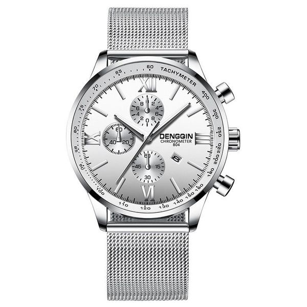 wristwatches business waterproof watch relogio masculino men's watches stainless steel casual quartz analog date wristwatch, Slivery;brown
wristwatches business waterproof watch relogio masculino men's watches stainless steel casual quartz analog date wristwatch, Slivery;brown