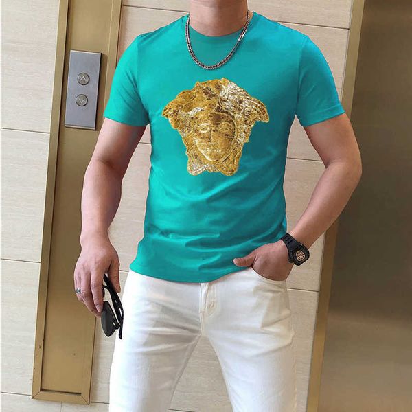 w05592021 summer new youth half sleeve fashion sequin embroidery men's short sleeve korean t-shirt, White;black
w05592021 summer new youth half sleeve fashion sequin embroidery men's short sleeve korean t-shirt, White;black