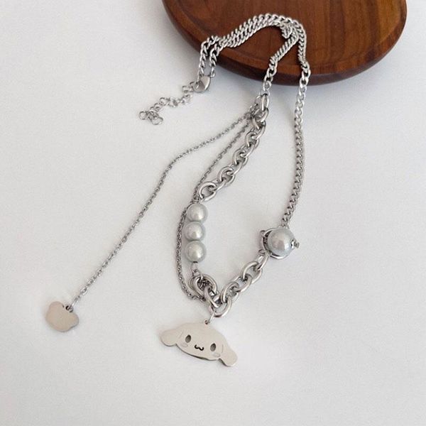 chokers 1pc stainless steel puppy dog pendant necklace cute animal sweater chain female collier bijoux girls gift, Golden;silver
chokers 1pc stainless steel puppy dog pendant necklace cute animal sweater chain female collier bijoux girls gift, Golden;silver