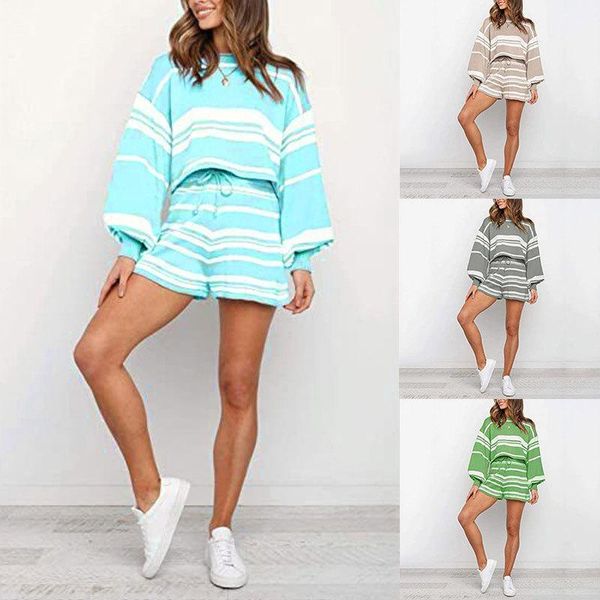 women's tracksuits holiday chic summer wear casual leisure home-wear two piece suit knittes causal long sleeves pullover loose shorts y, Gray
women's tracksuits holiday chic summer wear casual leisure home-wear two piece suit knittes causal long sleeves pullover loose shorts y, Gray