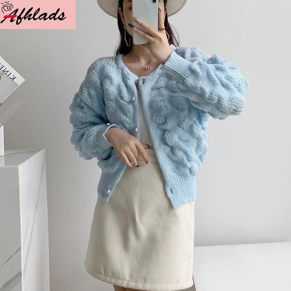 women's jackets pearl button loose sweater jacket clothing solid color sweet long sleeve round neck cute warm cardigan outerwear, Black;brown
women's jackets pearl button loose sweater jacket clothing solid color sweet long sleeve round neck cute warm cardigan outerwear, Black;brown