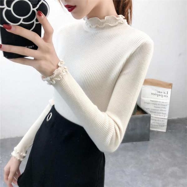 women's sweaters 2021 sweater women half-necked hooded autumn winter slim warm tight pullover knit clothes casual street wear, White;black
women's sweaters 2021 sweater women half-necked hooded autumn winter slim warm tight pullover knit clothes casual street wear, White;black