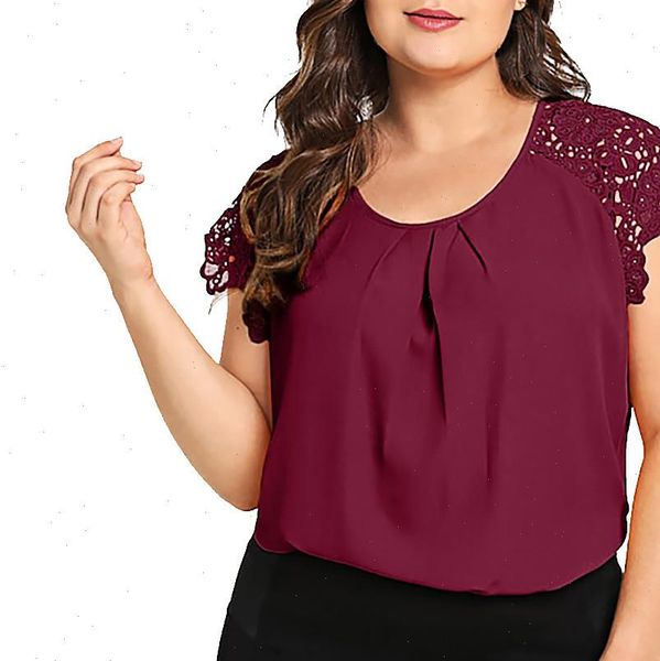 plus size blouse fashion women solid o neck floral shirt women lace shoulder shirt blouse large size loose, White
plus size blouse fashion women solid o neck floral shirt women lace shoulder shirt blouse large size loose, White