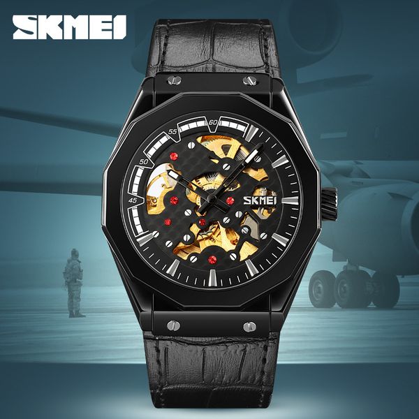 men business automatic clocks fashion brand clock luxury skmei mechanical hollow out for poison, Slivery;brown
men business automatic clocks fashion brand clock luxury skmei mechanical hollow out for poison, Slivery;brown