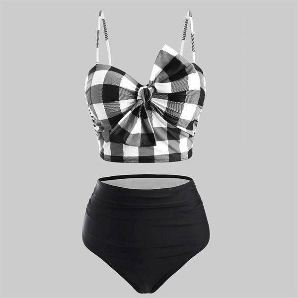 swimwear women swimsuit vintage two piece retro halter ruched high waist print bikini set biquini 210722, White;black
swimwear women swimsuit vintage two piece retro halter ruched high waist print bikini set biquini 210722, White;black