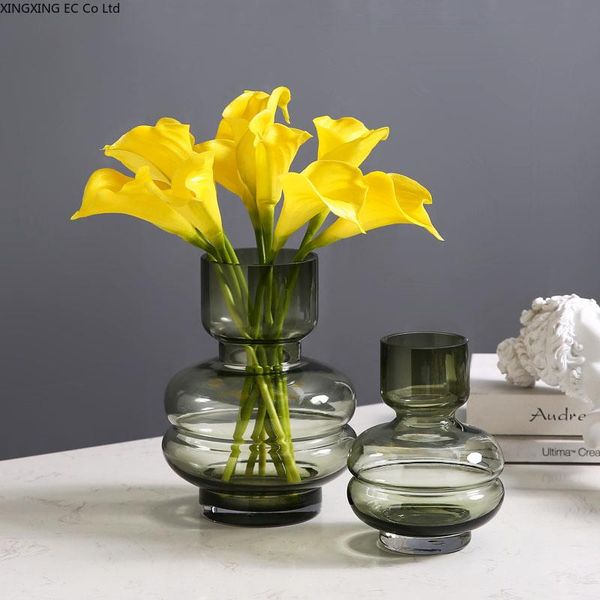 light luxury glass vase transparent flower arrangement dried flower accessories modern minimalist home living room decorations
light luxury glass vase transparent flower arrangement dried flower accessories modern minimalist home living room decorations