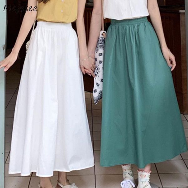 skirts a-line women summer solid simple elastic waist empire girls cute fashion elegant leisure korean style all-match soft, Black
skirts a-line women summer solid simple elastic waist empire girls cute fashion elegant leisure korean style all-match soft, Black
